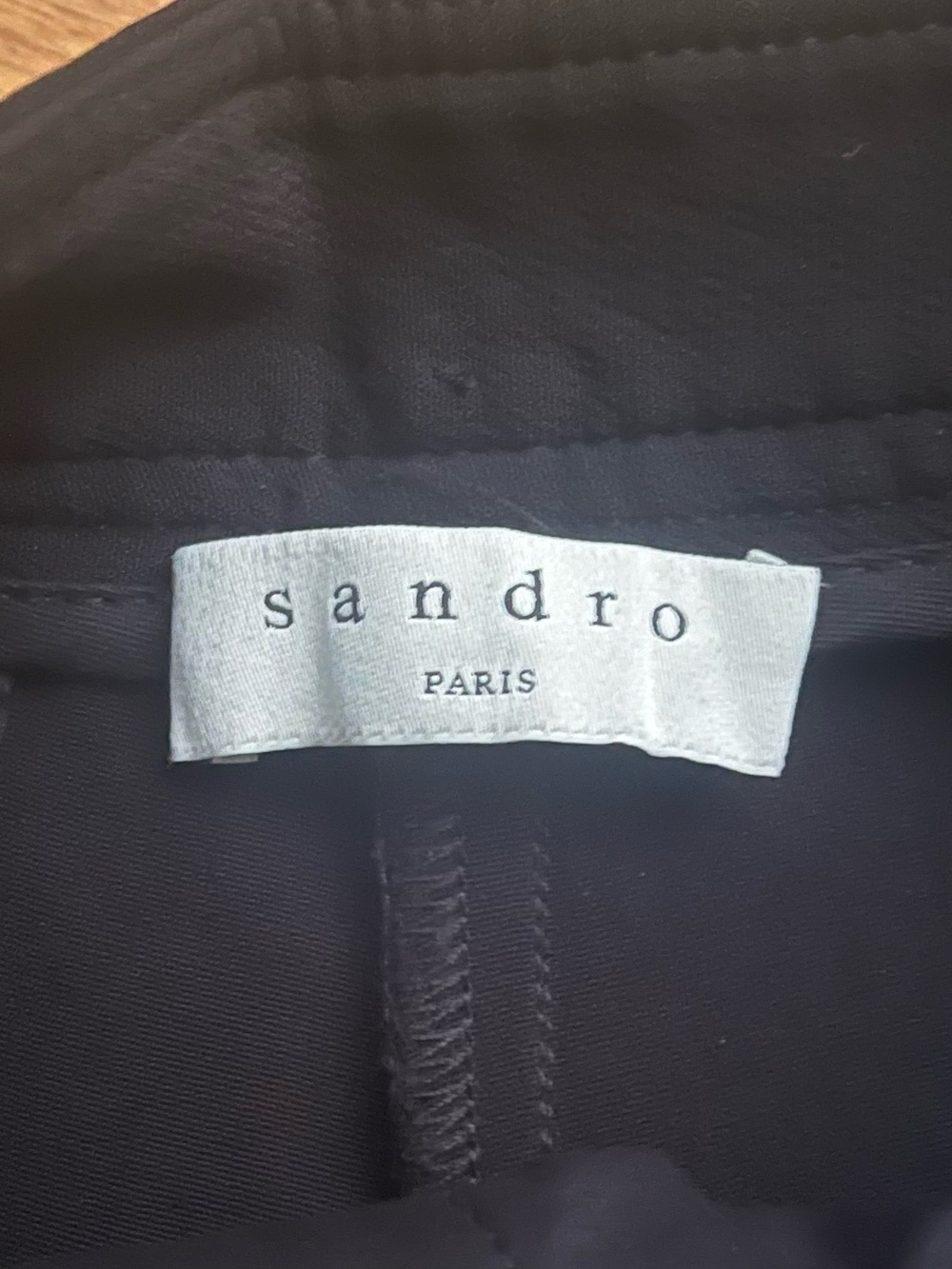 SANDRO Black Danna Cropped Double Buckle Trouser Pants Sz 38 fits like a 6 - Picture 7 of 9